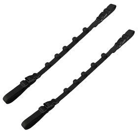 In-vehicle fixing belt for vehicle fishing rod rack (Option: Black 2pcs)