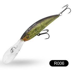 Yuantou Road Subhard Bait Floating Long Tongue Plate 90mm16g (Option: R006 90mm 16g)